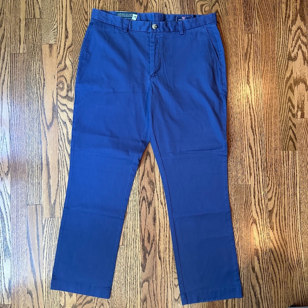 Vineyard Vines Navy Breaker Pants, Size 36x30, NWT